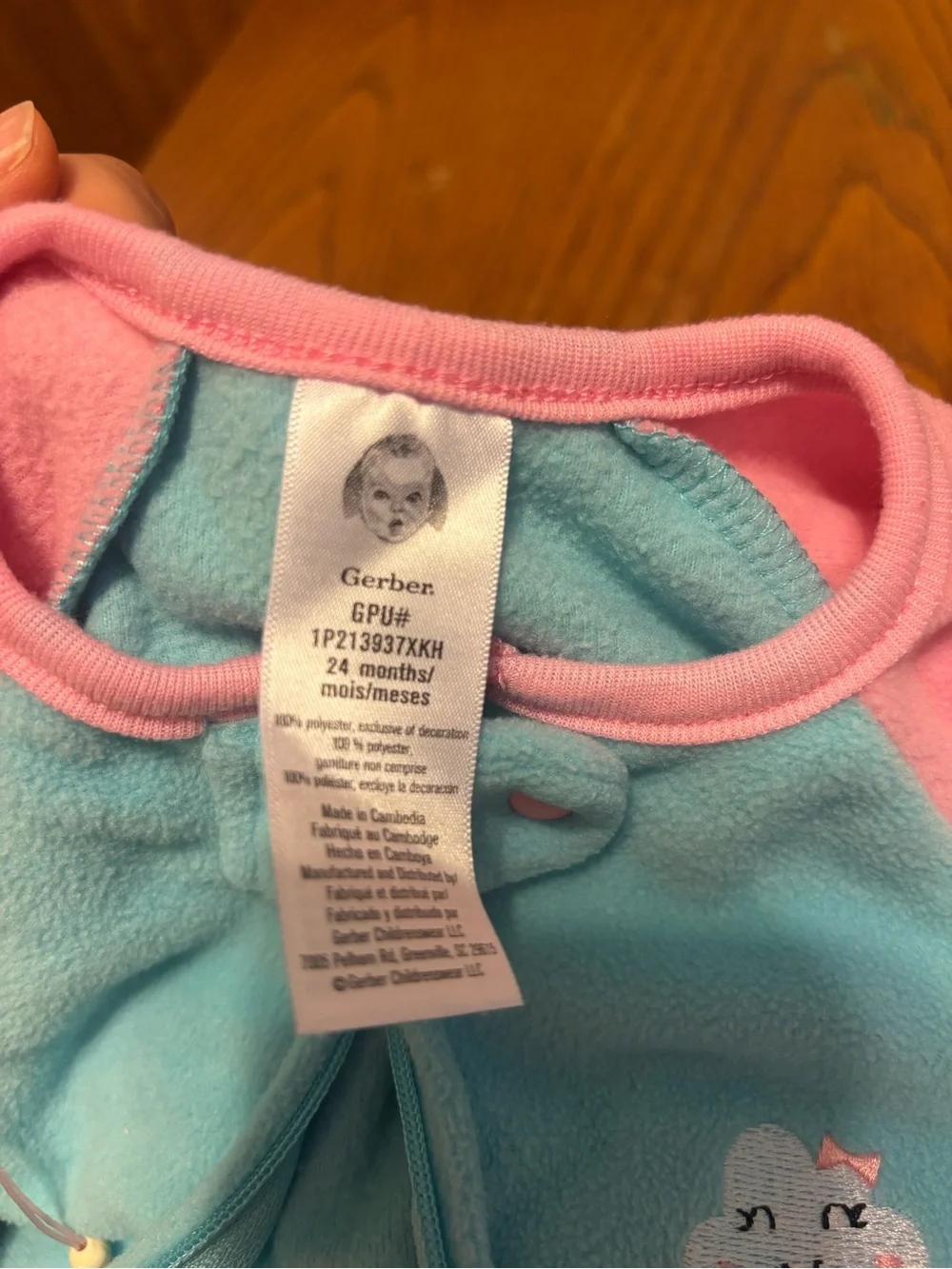 Gerber Girls' Mixed Color One-Piece Sleepers - Pack of 6 24 Months